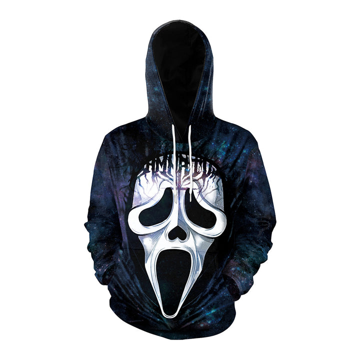 Women's Halloween Couple Loose Hooded Sweater-Suits & Sets-Zishirts