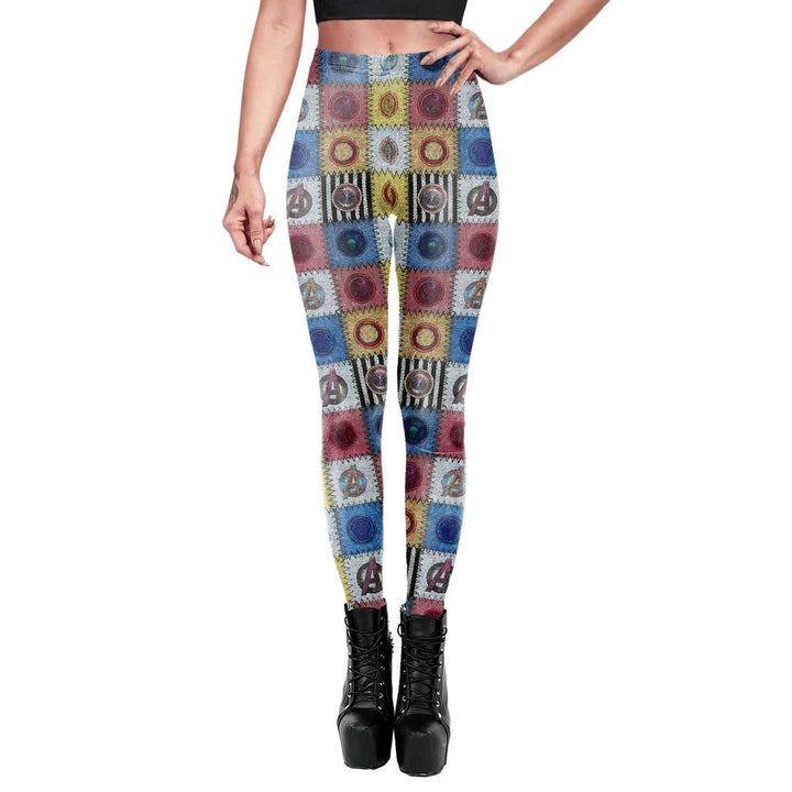 Women's Personalized Printed Yoga Fitness Leggings-Suits & Sets-Zishirts