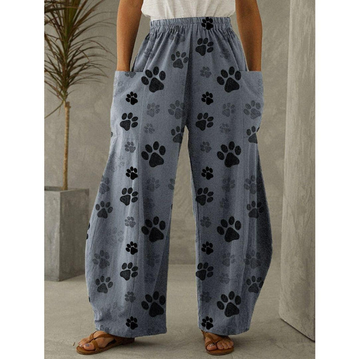 Printed 3D Trendy Irregular Wide-leg Pants-Women's Outerwear 2023-Zishirts