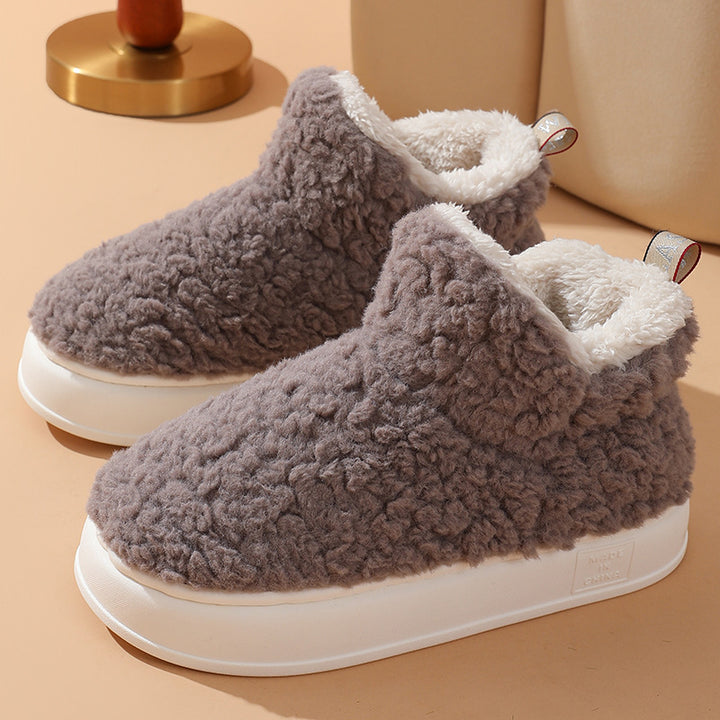 Thickened Fleece-lined Winter Cotton Shoes Indoor And Outdoor-Womens Footwear-Zishirts