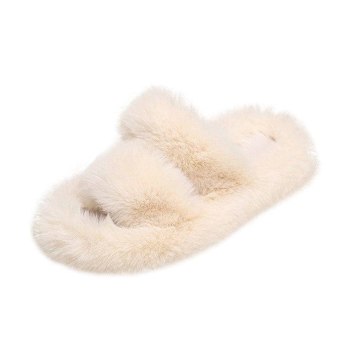 Women's Stylish And Lightweight Warm And Comfortable Home Plush Cotton Slippers-Womens Footwear-Zishirts