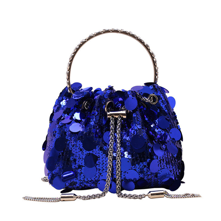 High-grade Metal Tassel Sequins Dinner Bag-Women's Bags-Zishirts