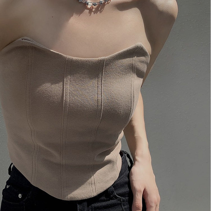 Fashion Outerwear Tube Top Strapless Camisole Women-Womens 2024 March-Zishirts