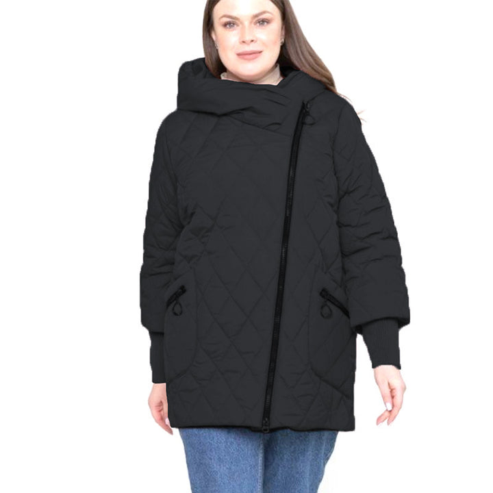 Women's Quilted Cotton Coat Mid-length Winter Clothing Coat-Jackets-Zishirts