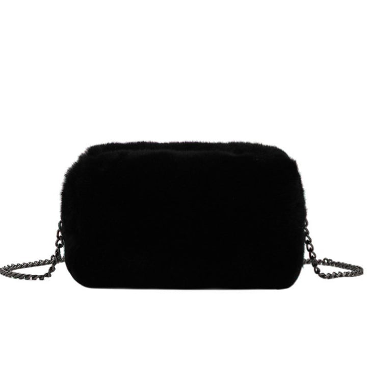 Women's Fashion Plush Chain Shoulder Bag-Women's Bags-Zishirts