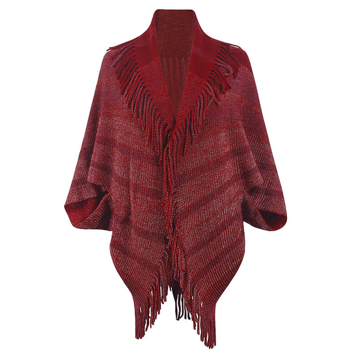 Cross-border Foreign Trade Tassel Inverness Female-Scarves & Wraps-Zishirts