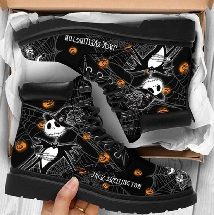 Women's Fashion Halloween Cartoon Printed Boots-Womens Footwear-Zishirts