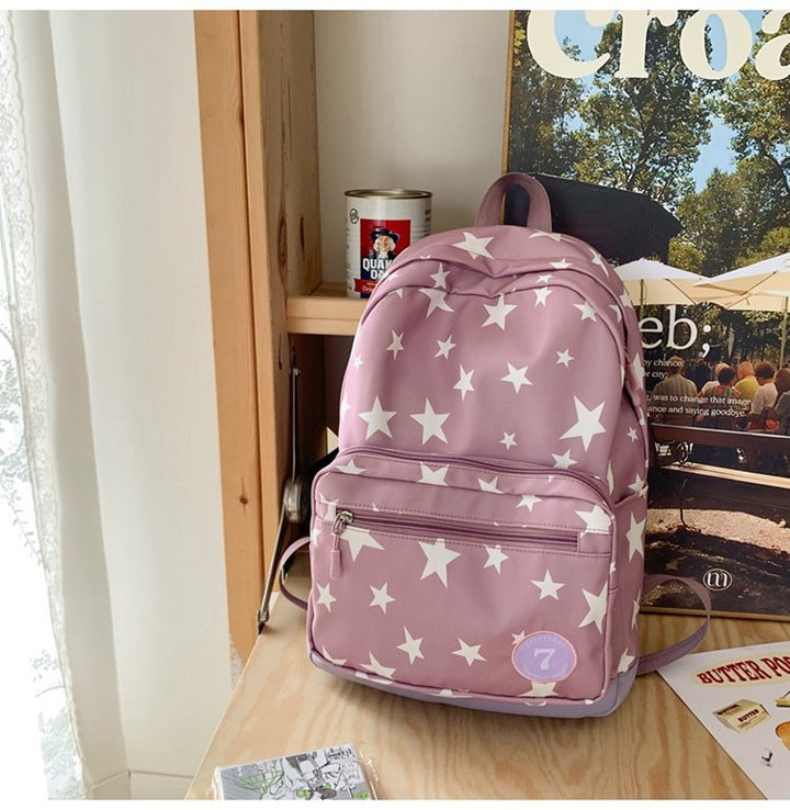 Women's Fashion Simple Large Capacity XINGX Printed Schoolbag-Women's Bags-Zishirts