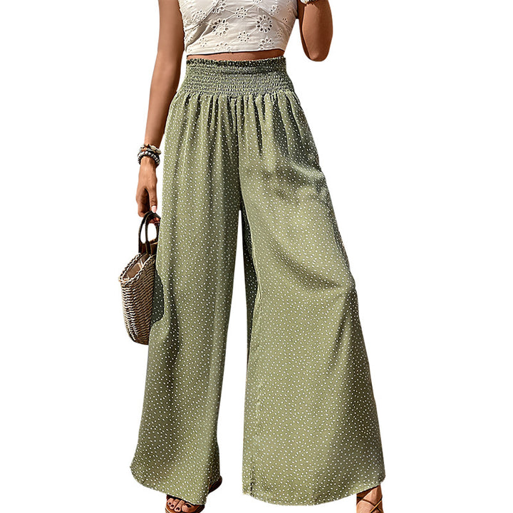 Fashionable Personalized Elastic Wide-leg Pants For Women-0-Zishirts