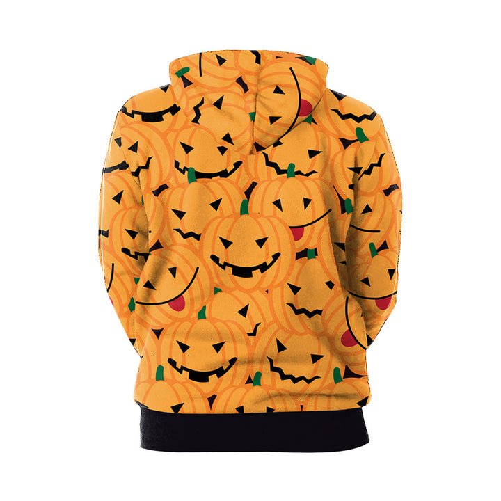 Women's Halloween Couple Loose Hooded Sweater-Suits & Sets-Zishirts