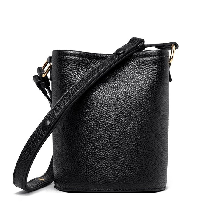 Fashion Casual Top Layer Cowhide Bucket Bag-Women's Bags-Zishirts