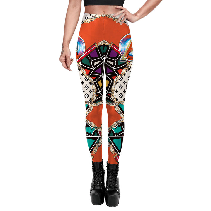 Women's Personalized Printed Yoga Fitness Leggings-Suits & Sets-Zishirts