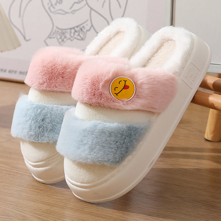 Thermal Cotton Slippers Cute Cartoon Winter Thickening-Womens Footwear-Zishirts