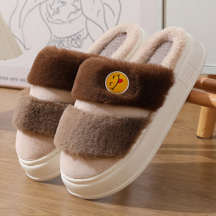 Thermal Cotton Slippers Cute Cartoon Winter Thickening-Womens Footwear-Zishirts