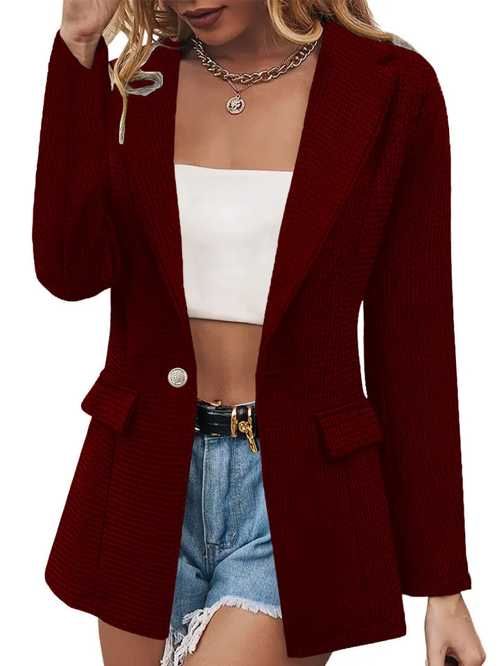 Fashion Casual Solid Color Long Sleeve Coat-Jackets-Zishirts