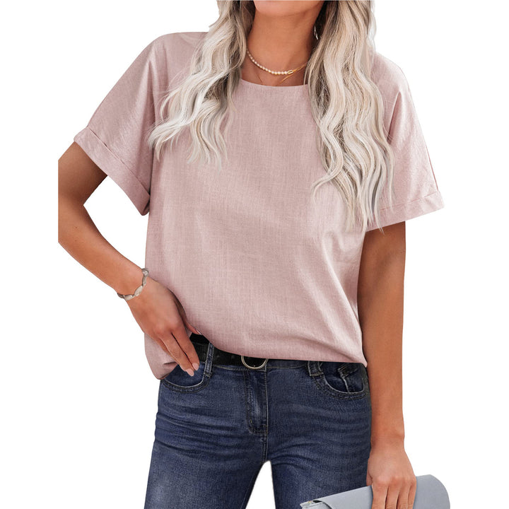 Women's Shirt Short-sleeved Cotton And Linen Top-Women's Outerwear 2023-Zishirts