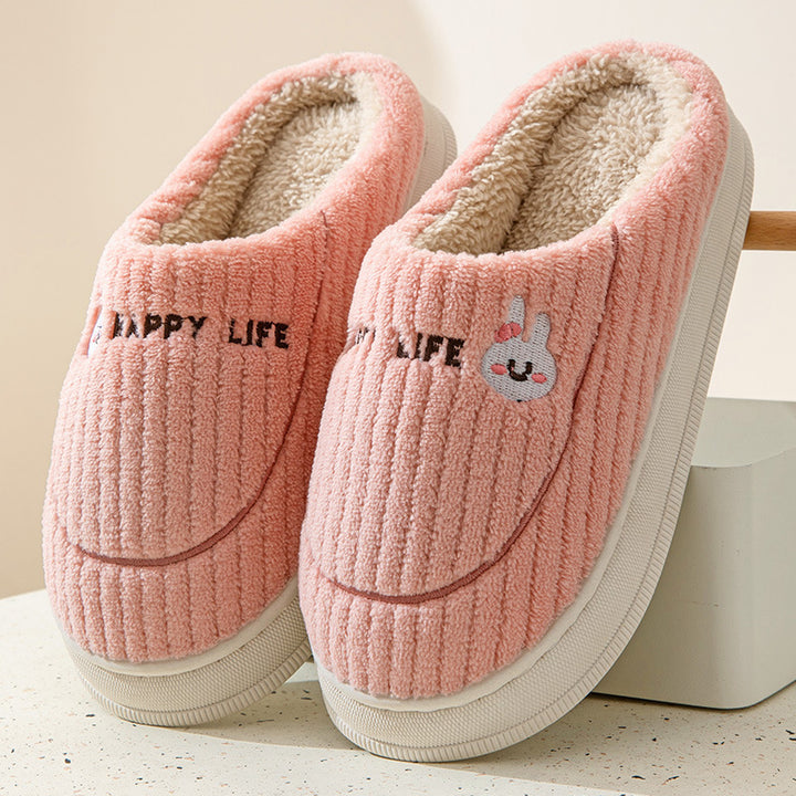 Cotton Slippers Women's Non-slip Platform Interior Home-Womens Footwear-Zishirts