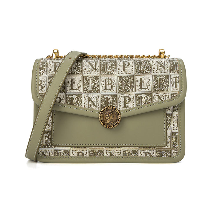 Printed Letter Fashion Chain Crossbody Bag-Women's Bags-Zishirts