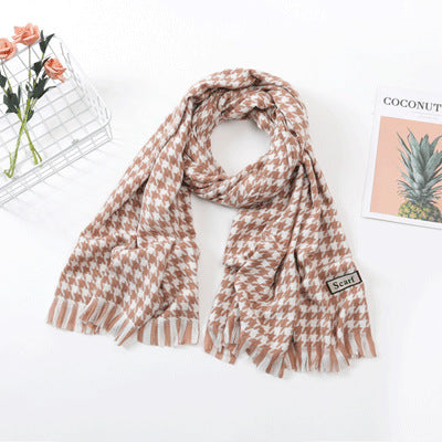 Women's Fashion Casual Cashmere Plaid Scarf-Scarves & Wraps-Zishirts