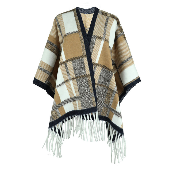 Tassel Cape And Shawl Female-Scarves & Wraps-Zishirts