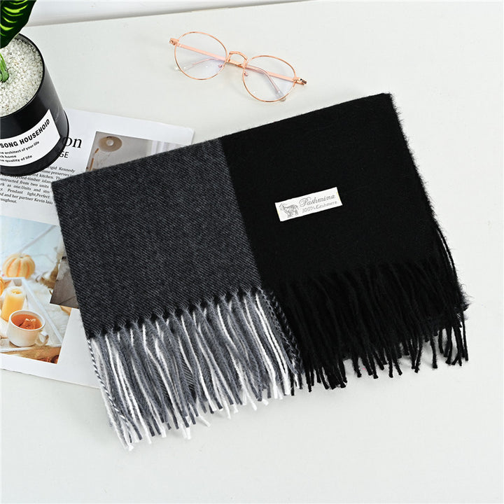 Women's Fashion Casual Cashmere Plaid Scarf-Scarves & Wraps-Zishirts