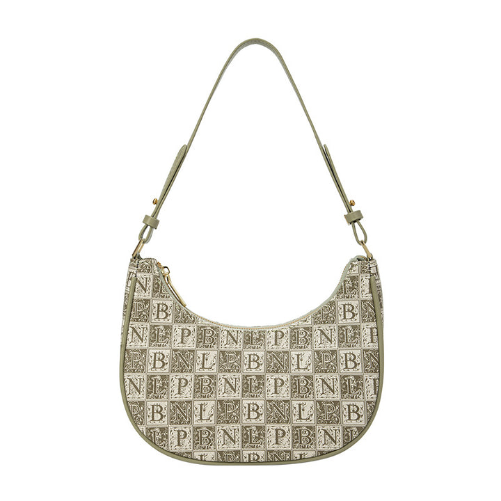 Niche Retro Alphabet Jacquard Shoulder Bag-Women's Bags-Zishirts