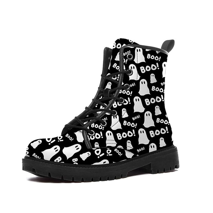 Women's Fashion Halloween Cartoon Printed Boots-Womens Footwear-Zishirts