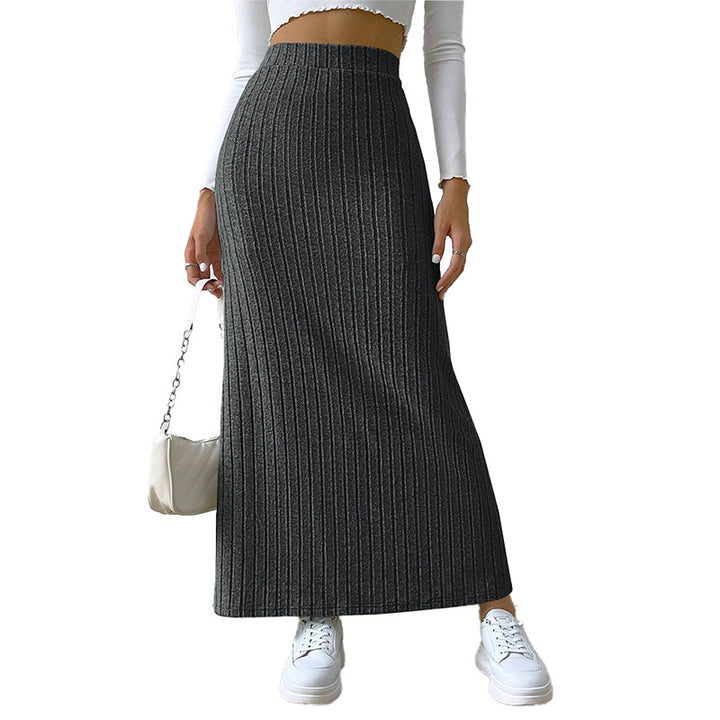 Slit Long Sheath Skirt Women's High Elastic-Women's Outerwear 2023-Zishirts