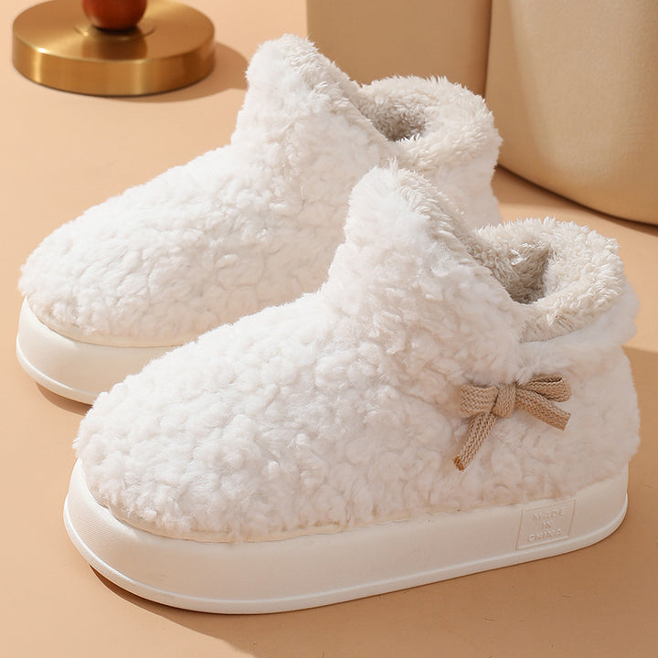 Thickened Fleece-lined Winter Cotton Shoes Indoor And Outdoor-Womens Footwear-Zishirts