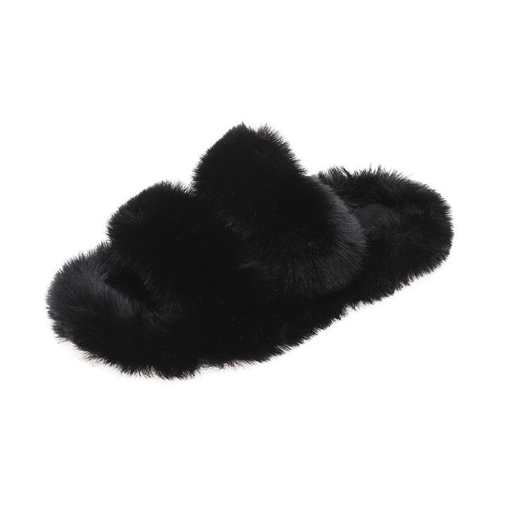 Women's Stylish And Lightweight Warm And Comfortable Home Plush Cotton Slippers-Womens Footwear-Zishirts