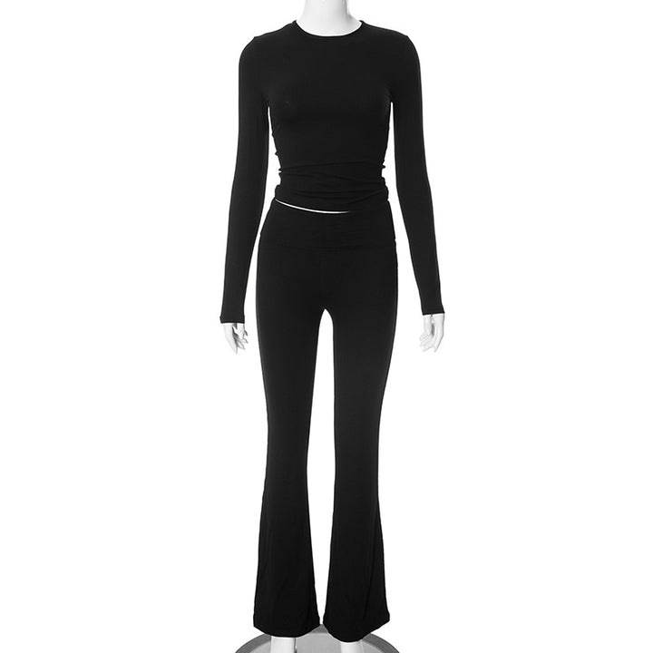 Women's Long Sleeve Smart Trousers Two-piece Suit-Women's Outerwear 2023-Zishirts