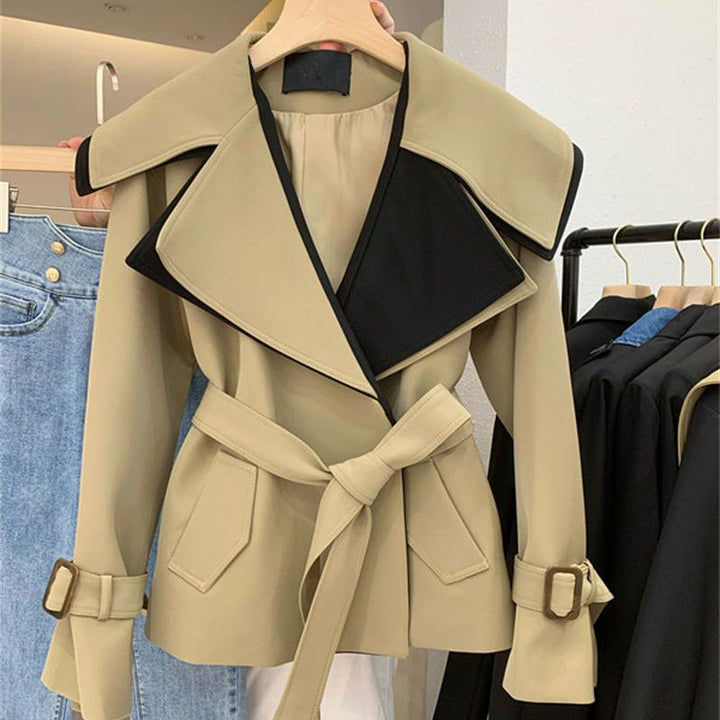 Women's Fashion Casual Loose Splicing Coat Overcoat-Jackets-Zishirts