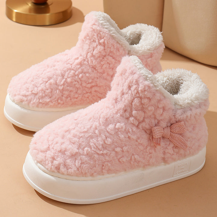 Thickened Fleece-lined Winter Cotton Shoes Indoor And Outdoor-Womens Footwear-Zishirts