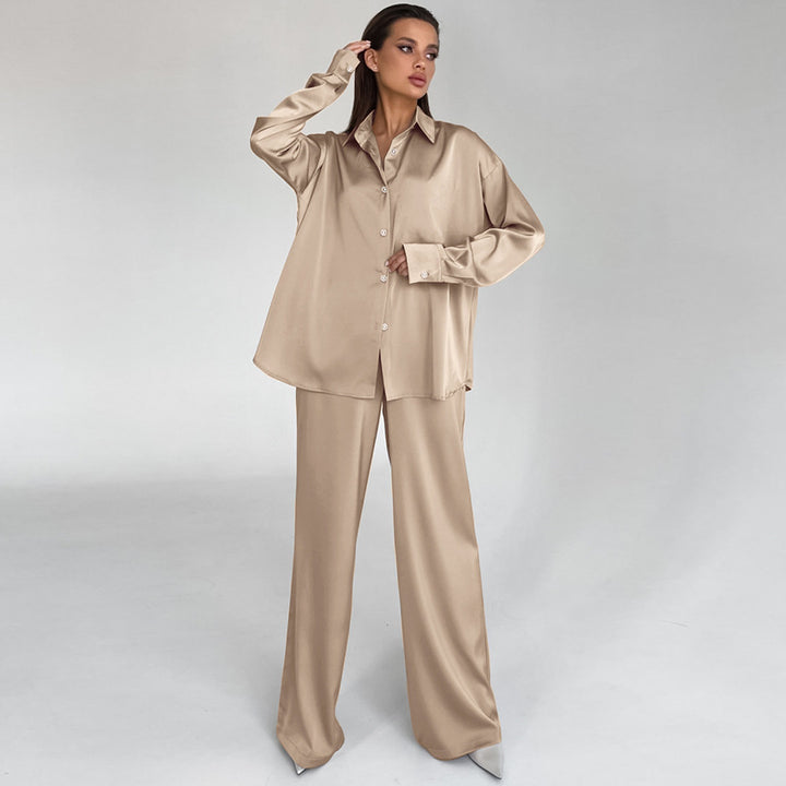 Women's Fashion Casual Loose Lapels Draping Suit-Suits & Sets-Zishirts