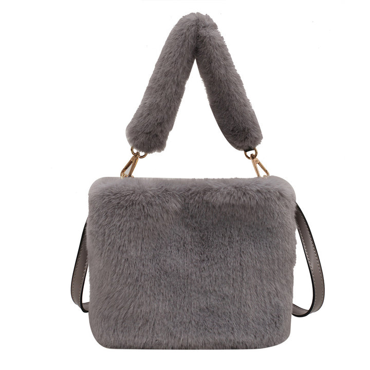 Women's Fashion Casual Plush Crossbody Bag-Women's Bags-Zishirts