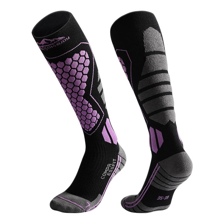 Winter Professional Wool Long Ski Socks-Women's Outerwear 2023-Zishirts