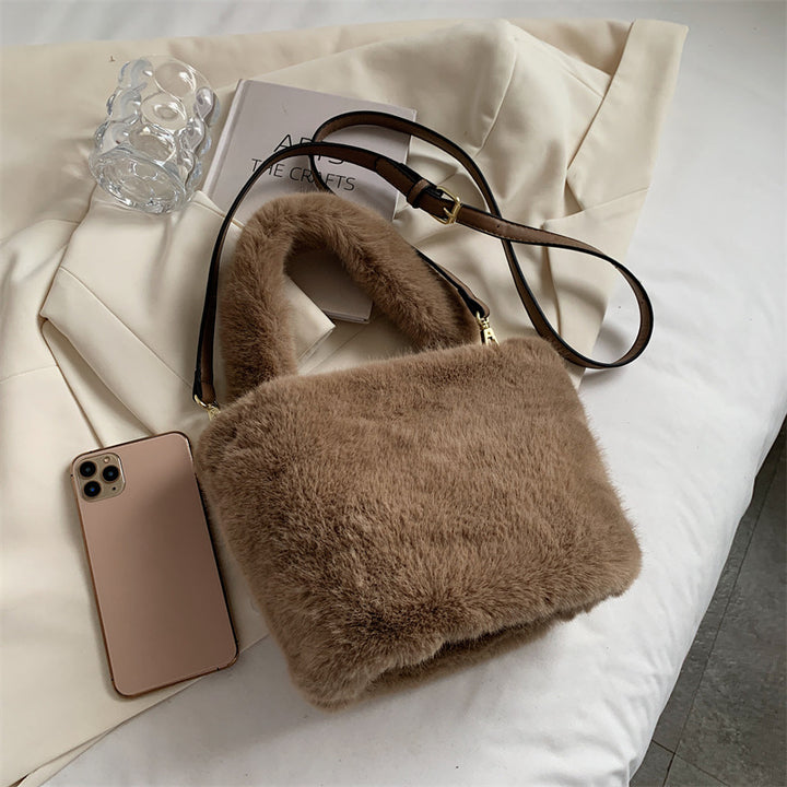 Women's Fashion Casual Plush Crossbody Bag-Women's Bags-Zishirts