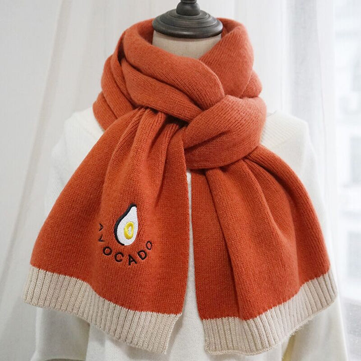 Knitted Scarf In Japanese Autumn And Winter-Scarves & Wraps-Zishirts