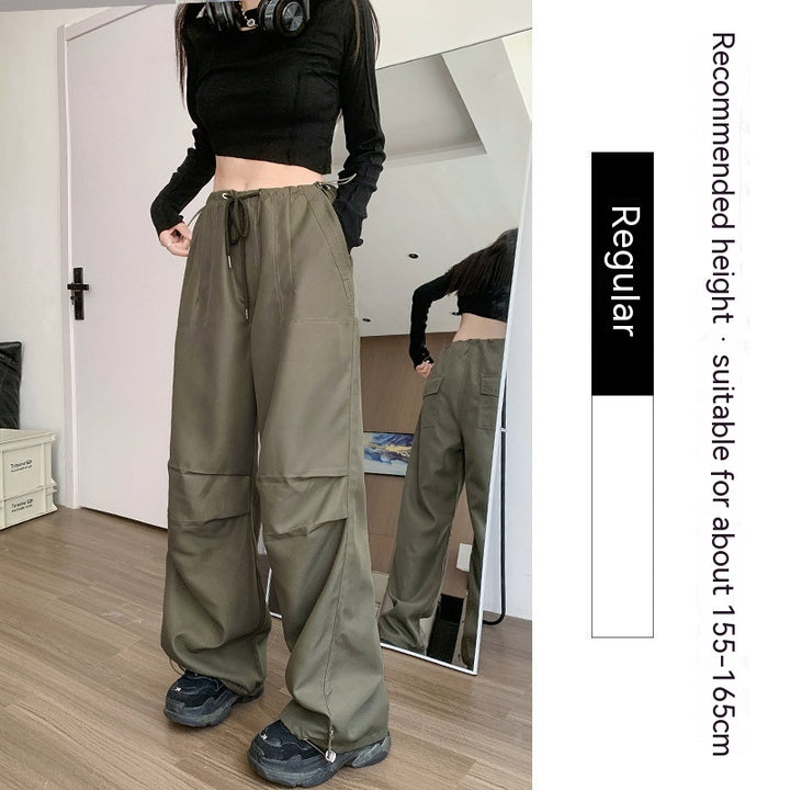 Women's Fashion Casual High Waist Casual Wide Leg Pants-Suits & Sets-Zishirts