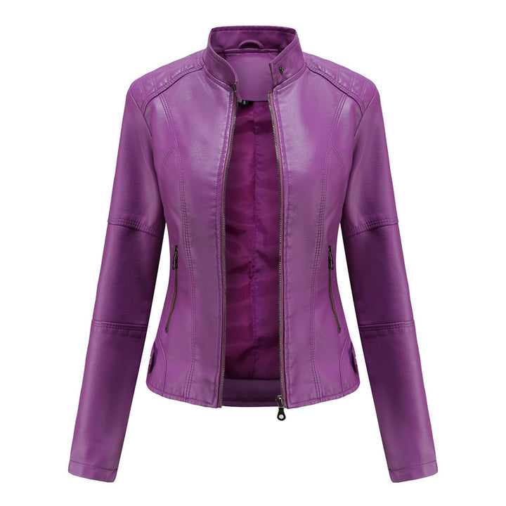 European And American Women's Leather Jackets-Jackets-Zishirts