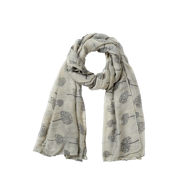 Women's Temperament Fashion Lucky Tree Print Scarf Shawl-Scarves & Wraps-Zishirts