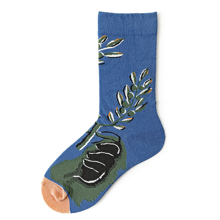 Women's Mid-calf Autumn And Winter 100 Cotton Socks-Womens 2024 March-Zishirts