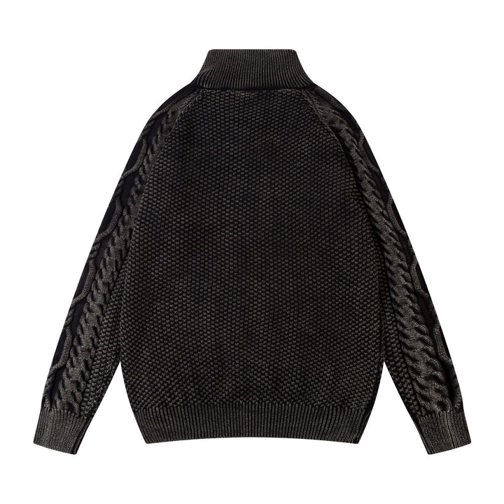 American Half Zip Sweater Japanese-style Retro-Sweaters-Zishirts