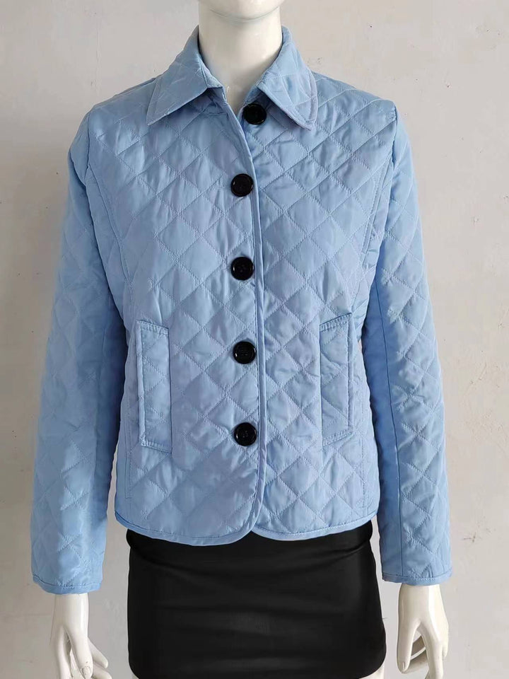 Fashionable Elegant Lapel Cotton-padded Jacket-Jackets-Zishirts