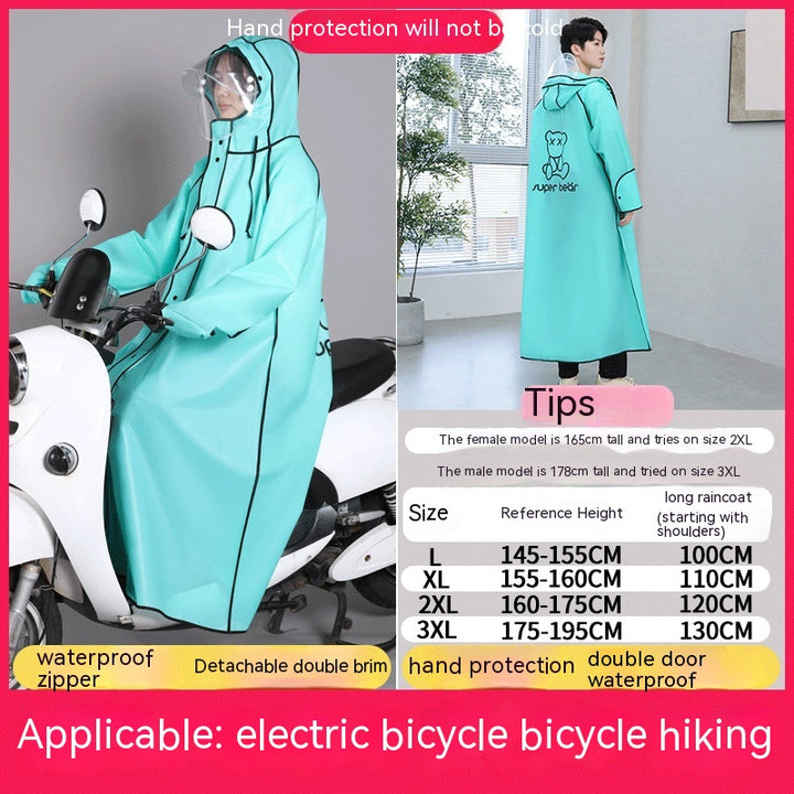 Electric Bike Raincoat Riding Rain-proof-Suits & Sets-Zishirts
