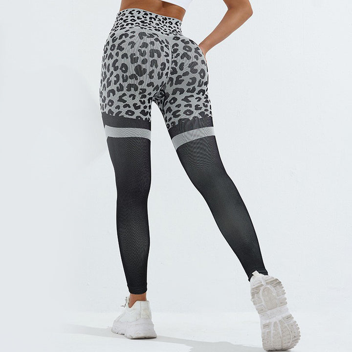 Leopard Print Fitness Pants For Women High Waist Butt Lifting Seamless Leggings Elastic Running Sport Training Yoga Pants Gym Outfits Clothing-Women's Outerwear 2023-Zishirts