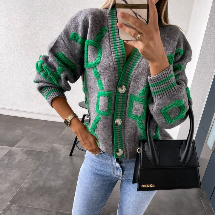 Loose Batwing Sleeves Knitted Sweater Women Jacket Cardigan-Jackets-Zishirts