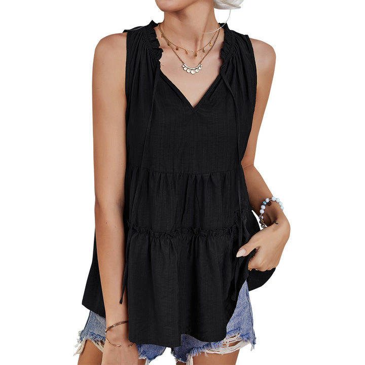 European And American Fashion Women's Wear Vest Top-Blouses & Shirts-Zishirts