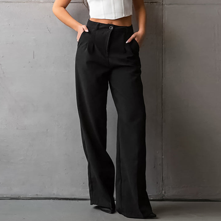 Women's Fashionable Casual Versatile High Waist Casual Pants-Suits & Sets-Zishirts