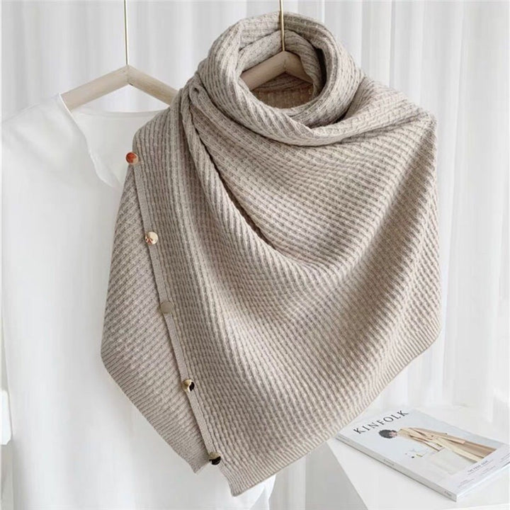 Fashionable And Warm Versatile Knitted Scarf For Women's Shawl-Scarves & Wraps-Zishirts